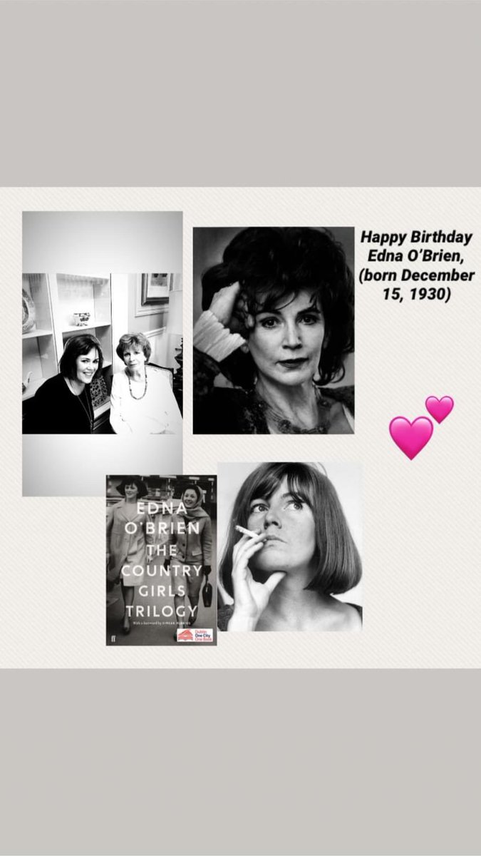 Happy Birthday to Edna O’Brien, (born December 15, 1930, Twamgraney, County Clare, Ireland), Irish novelist, short-story writer, and screenwriter and absolute and actual legend  #EdnaOBrien