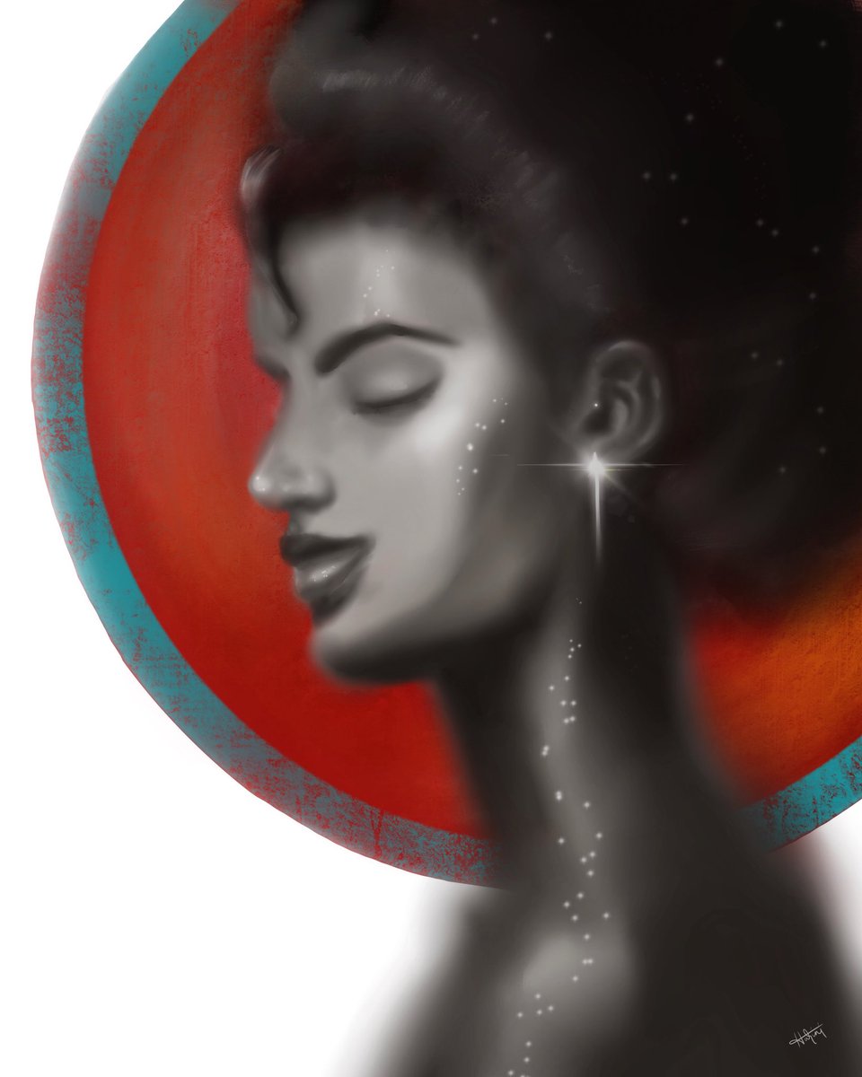morktified's tweet photo. Sharing some of my artwork made on @Procreate with an iPad Pro 11” and 2 gen @Apple pencil | portrait of a lady https://t.co/b7xd1dZAHK