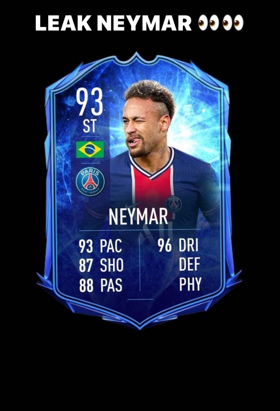 In Demand Brazil Star FIFA22 TOTS Card 'Leaked