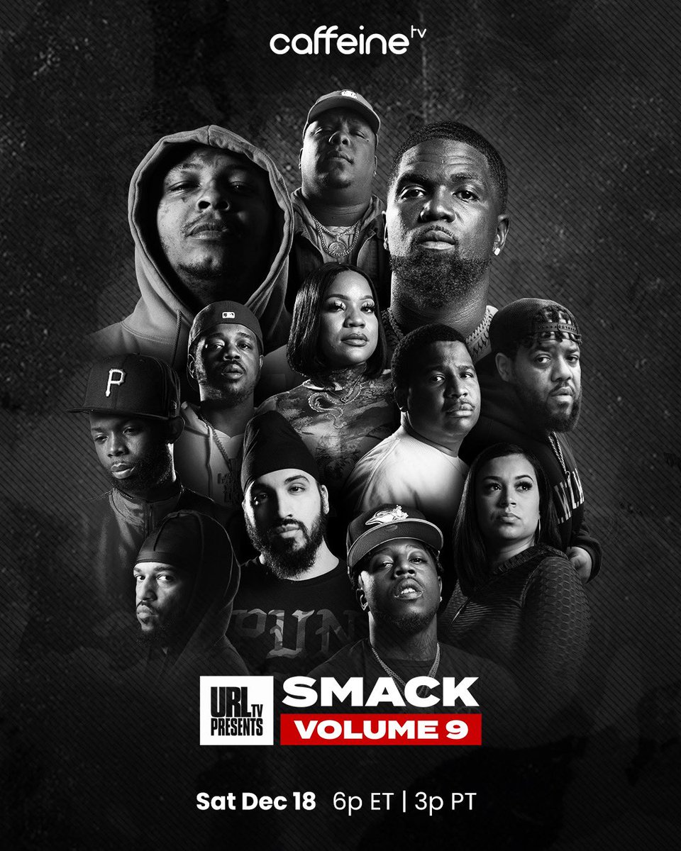 urltv's tweet photo. SMACK VOLUME 9
DEC. 18TH 6PM ET
STREAMING ON @caffeine 

BE THERE LIVE‼️
>>> https://t.co/NQq063H3kC https://t.co/76eUFNWvqA