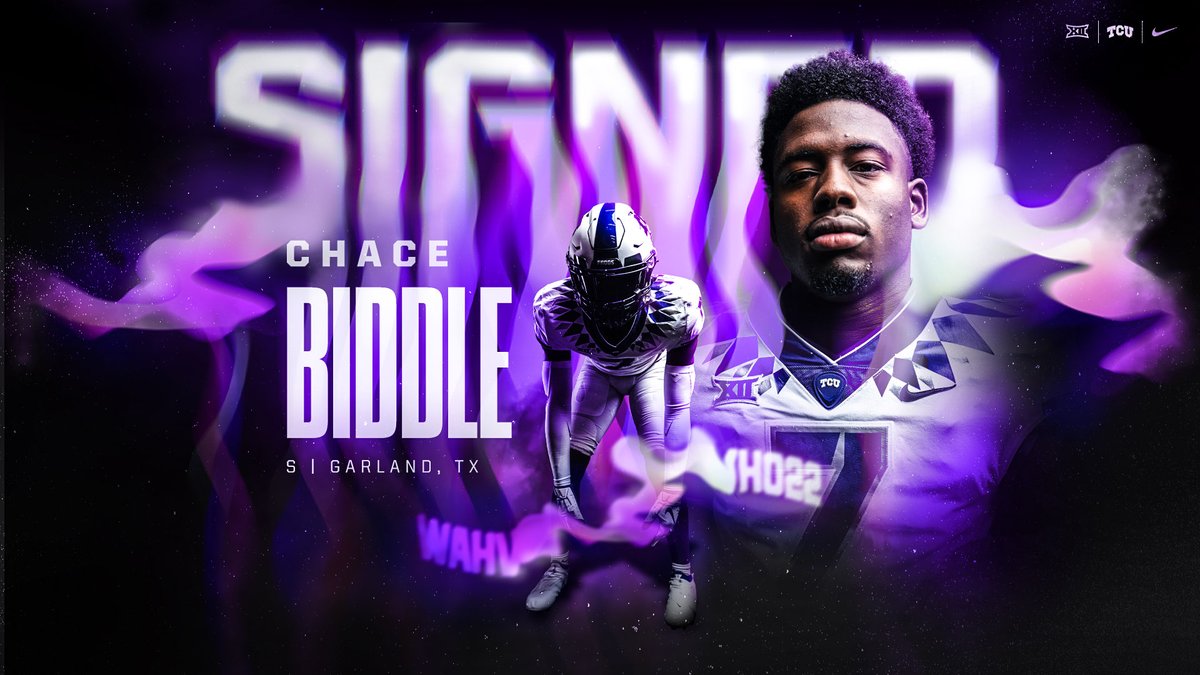 TCUFootball's tweet photo. No Fly Zone ๐ธ
Excited to welcome @d1chace to the family.
#GoFrogs #WahWho22 https://t.co/XxoEwuAei0