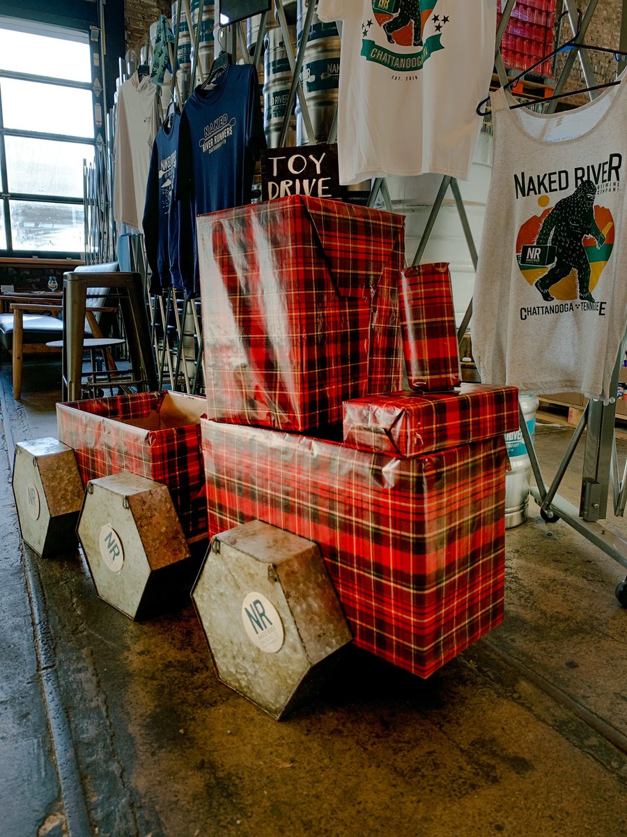 We’re collecting new, unopened toys all week for Chattanooga Room In the Inn. Celebrate with us on Saturday with a tacky Christmas sweater party!