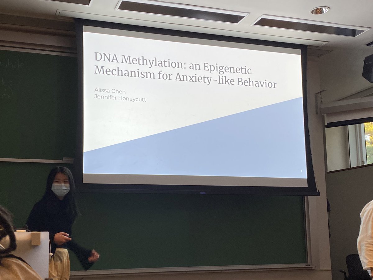 ohambiguity's tweet photo. Congratulations to my first ever @BowdoinCollege honors students  @EllisSeneca and @achen0411 on their spectacular mid-year honors thesis presentations! Could not be prouder of all their hard work &amp; help setting up the lab while collecting great data! #womeninSTEM #proudPI ☺️ https://t.co/MBnLFkUIYf