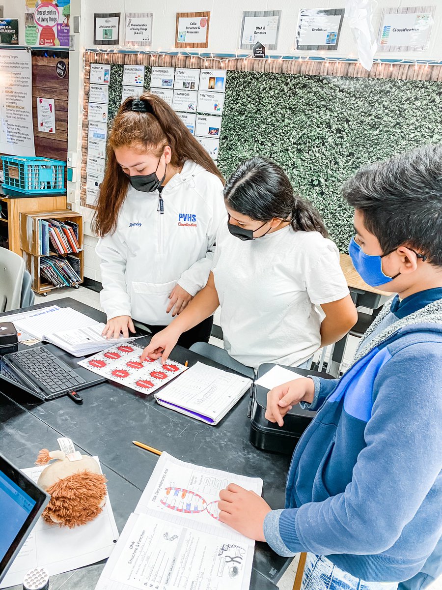 finnegan54321's tweet photo. DNA Breakout EDU in action in Ms. Hess and Ms. Reyes’ class! Solving clues one lock at a time. Thank you, Librarian Buffi, for creating this learning opportunity for our 7th grade Science classes! #dnacodes @4FeatherH @SterlingMiddle1 https://t.co/8FhCCYhaLt