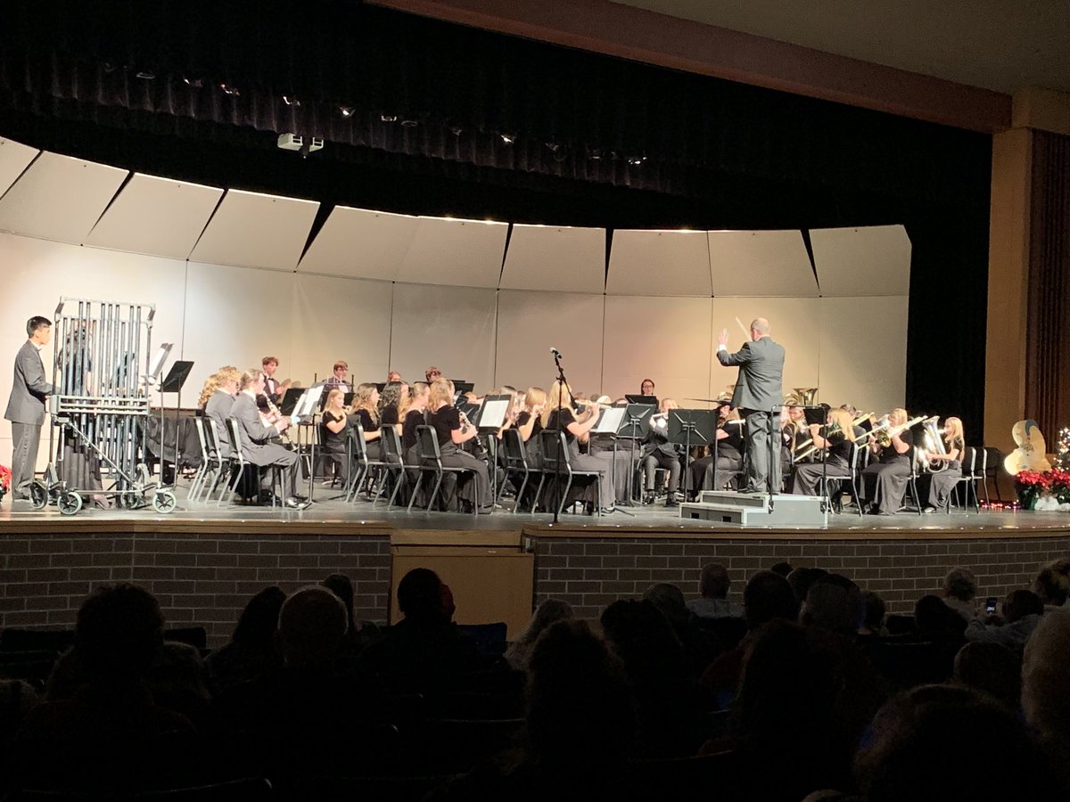Absolutely enjoying the concert and symphonic band this evening.  Every year I am completely shocked that these are high school kids playing such amazing music.  Great job!