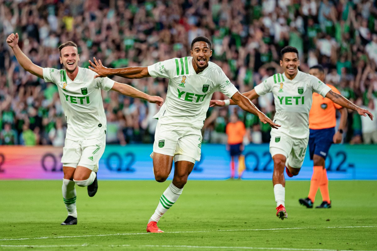 AustinFC's tweet photo. Inked in Austin history. All the best, @McKinzeGaines. 💚🖤 https://t.co/7edm9U9Eh2