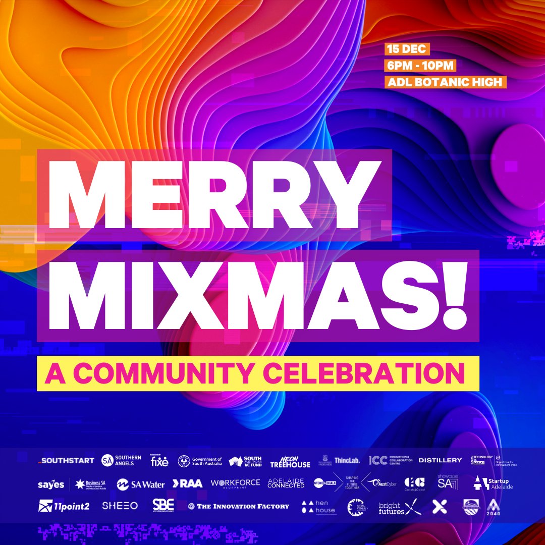 _southstart's tweet photo. You better not pout, you better not cry, Merry Mixmas is here!
⏰ Time: 6pm-10pm
🗓️ Date: Wednesday 15 December 2021
📍 Location: Adelaide Botanic High School, 2 Frome Road, Adelaide SA
We can’t wait to see you to celebrate (y)our community tonight!
#SOUTHSTART #MERRYMIXMAS https://t.co/EDtE7McDsM