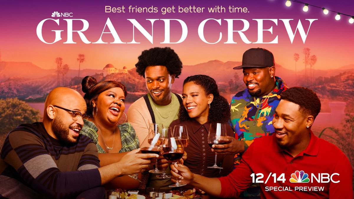 buchwaldtalent's tweet photo. TONIGHT: Tune into the special preview of the new #NBC series #GrandCrew, starring Justin Cunningham! #buchwald #buchwaldtalent #justincunningham #newseries #specialpreview https://t.co/KguWlgIhtl