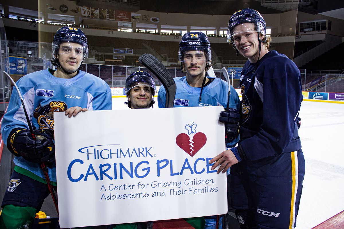 HighmarkCaring's tweet photo. Our own Kristie Nosich recently sat down with Shawn Bednard, the voice of the @ErieOtters, to discuss the work the Highmark Caring Place is doing with #grievingchildren and families.
 
Listen to the entire interview HERE – https://t.co/ks7YvLImY3
#hope @OHLHockey #hockeycares https://t.co/7RqrHxvkPn
