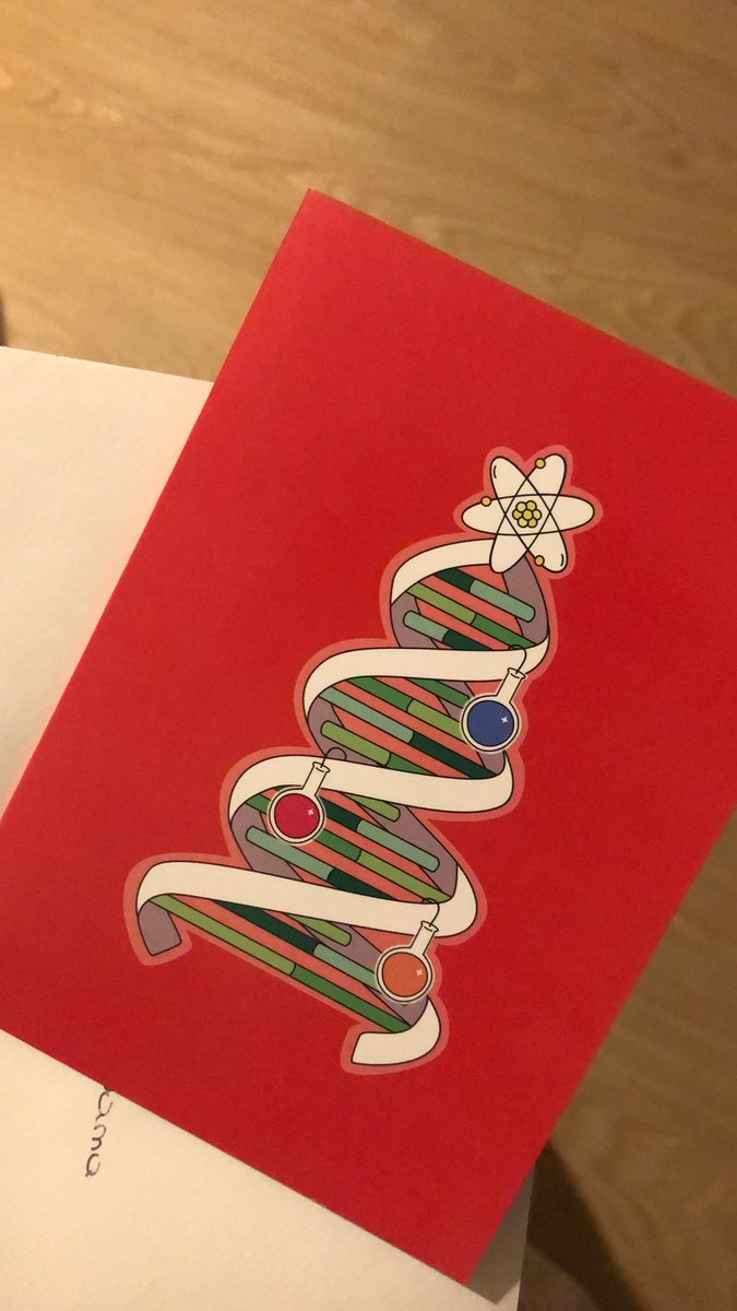 DNA helix xmas card 😄