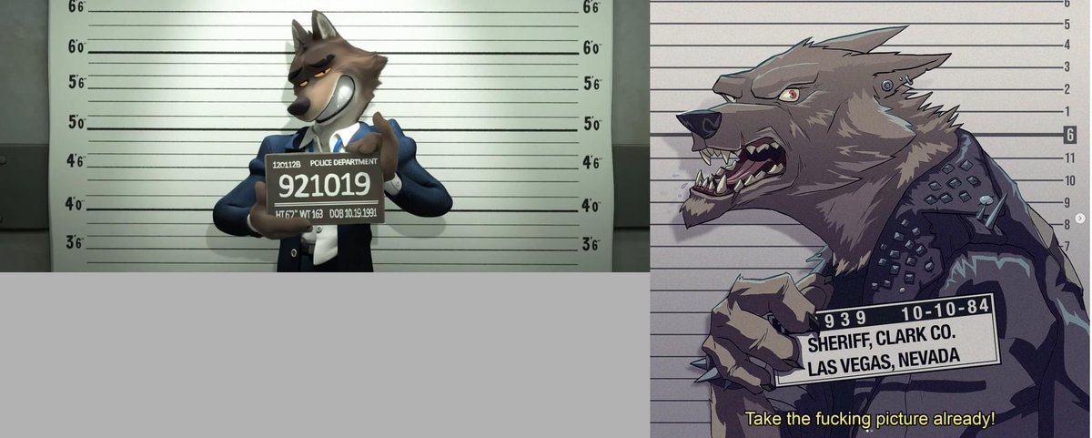 Obviously the bad wolf from dreamworks looks better but is funny the coincidence:)