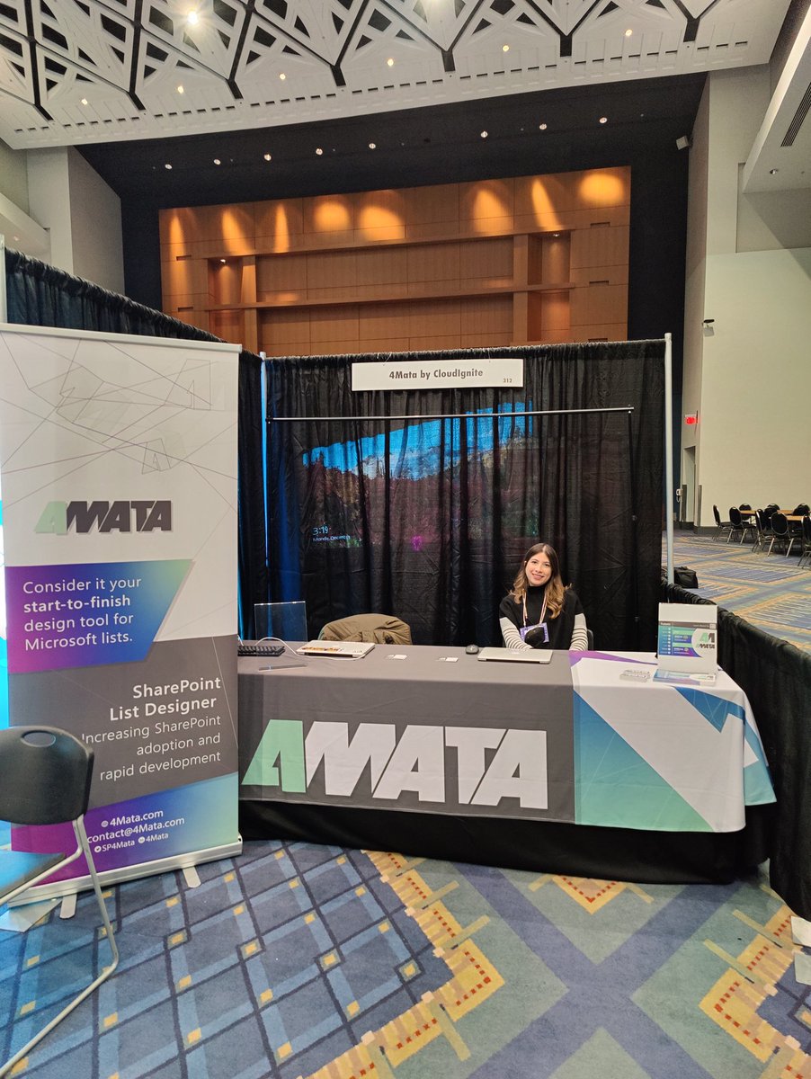 SP4Mata's tweet photo. Come check out @SP4Mata 's booth (312) at 
@365EduCon in Washington, DC on Dec. 14-16. 🤓
We'll be showcasing our SharePoint list designer tool and demonstrating how to Jsonify your #SharePoint lists! #M365 #m365pnp #MicrosoftLists #sharepointonline #Microsoft #lowcode https://t.co/RRXG3ST3sh