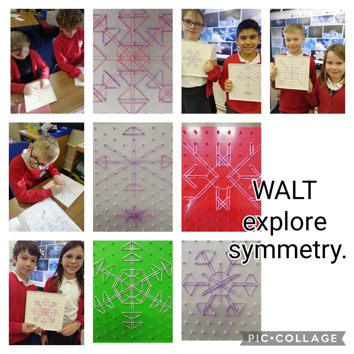 Dreaming of a white Christmas... snowflake symmetry in Maths...