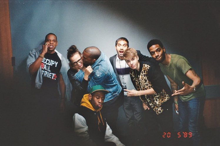 YESEEGHOSTS's tweet photo. Legendary photo of Jay-Z, Rashida Jones, Kanye West, Aziz Ansari, Justin Bieber, Kid Cudi and Tyler, The Creator https://t.co/ArETOBP8Pe