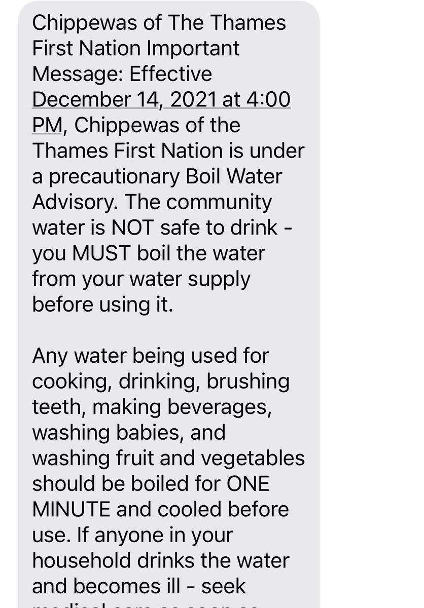 ozaawaa_'s tweet photo. Boil water advisory in Southwestern Ontario. Imagine this was @CityofLdnOnt and the outrage that would happen? @JustinTrudeau @fordnation @IndigenousON @MarcMillerVM #Canada #indigenous https://t.co/hanWxNHLo0
