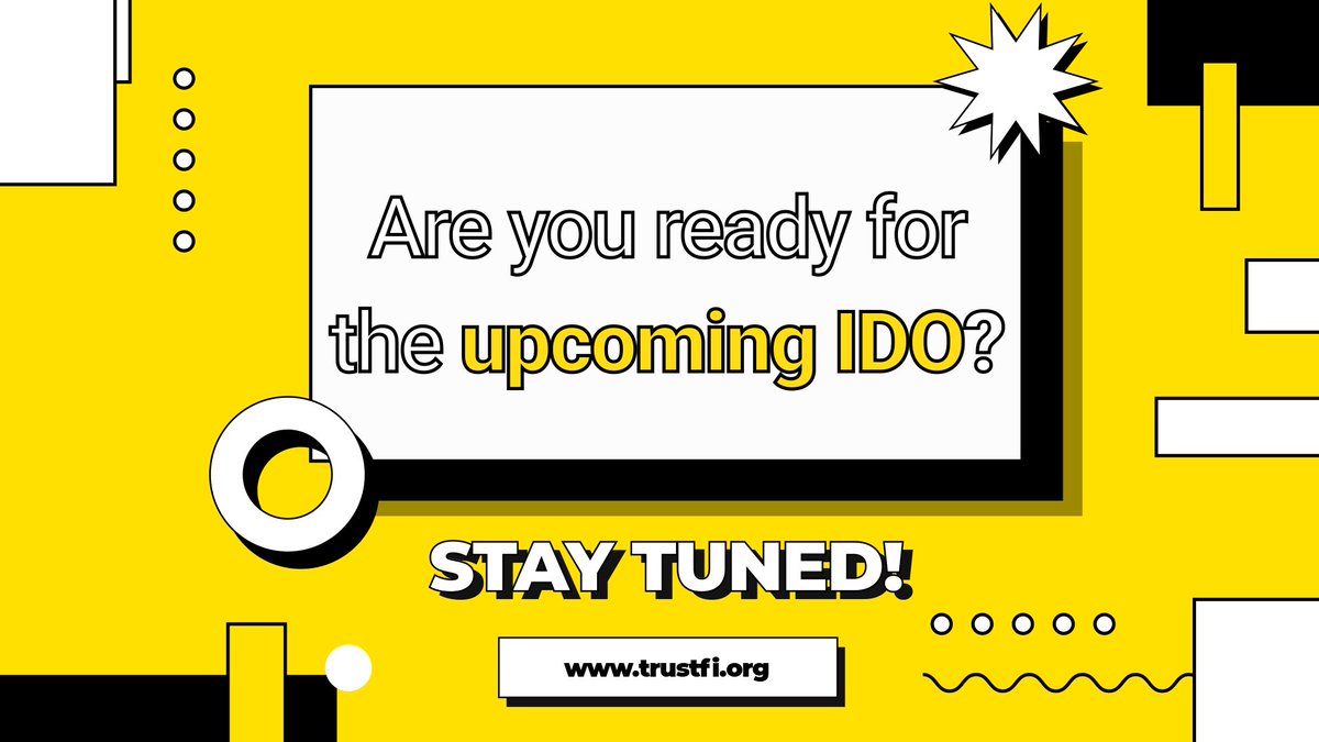 Fellas, are you ready for the upcoming IDO🧐 #BaaS #TrustFi $TFI $TrustFi