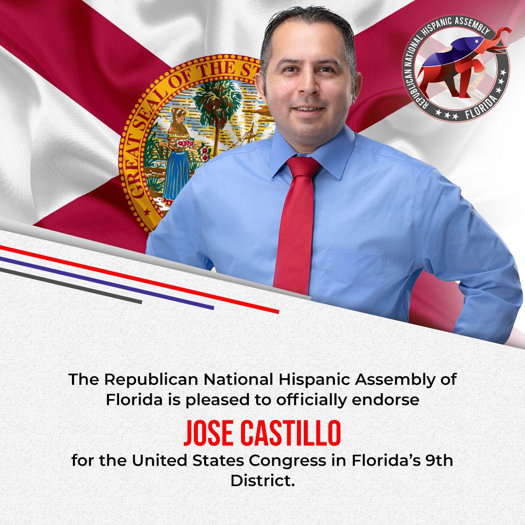 RNHAFL's tweet photo. #BreakingNews
It is with great excitement that we officially endorse @JoseForFlorida for United States Congress in Florida’s 9th District!
#TeamCastillo #RNHAFL https://t.co/bJSciWPtIr