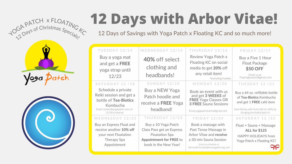 Floating_KC's tweet photo. Holiday Savings with Yoga Patch x Floating KC! 

https://t.co/iPLKE0FH5G https://t.co/P0LqNvjeie