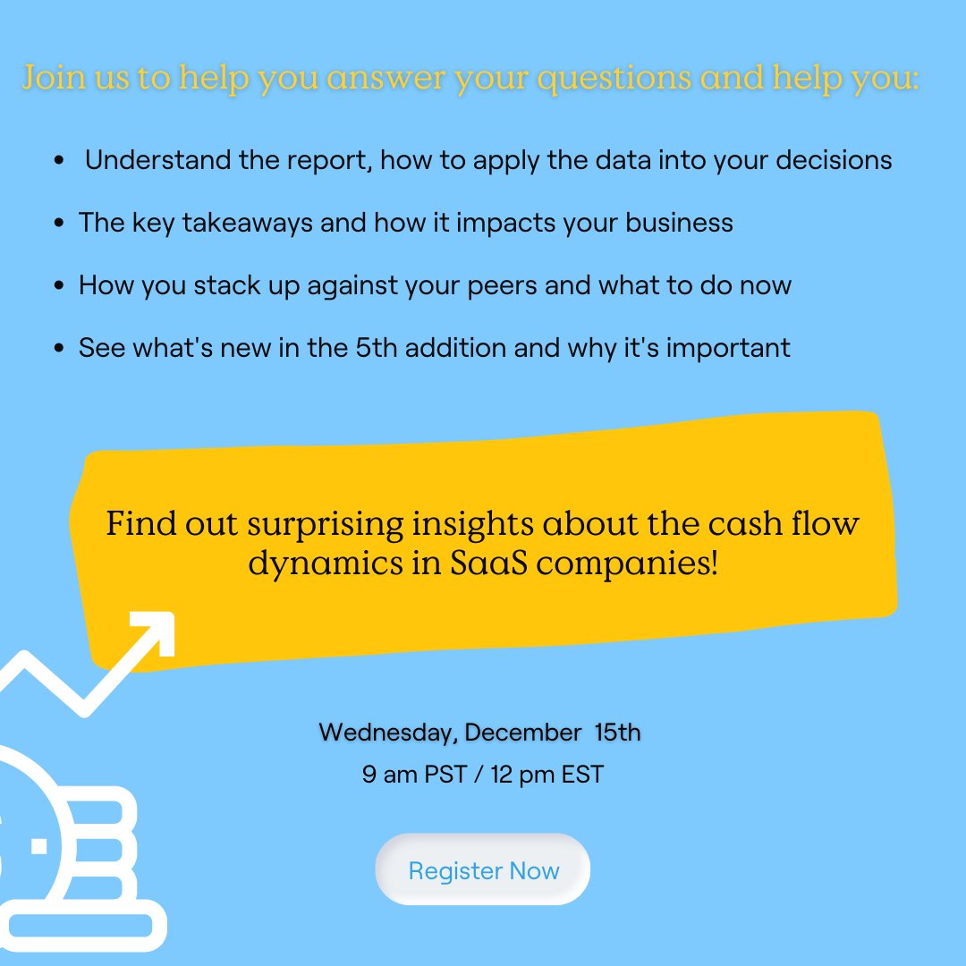 usetesorio's tweet photo. Join our live webinar and Q&A to learn the surprising insights revealed by @OpenViewVenture's 'Finance & Operating Benchmarks Report' for 2021.
🗓December 15th @ 9am PT/ 12pm ET
Register now! https://t.co/pvbuqBn25r
#connectedfinance #cashflowperformance https://t.co/kqZe2aRBDV