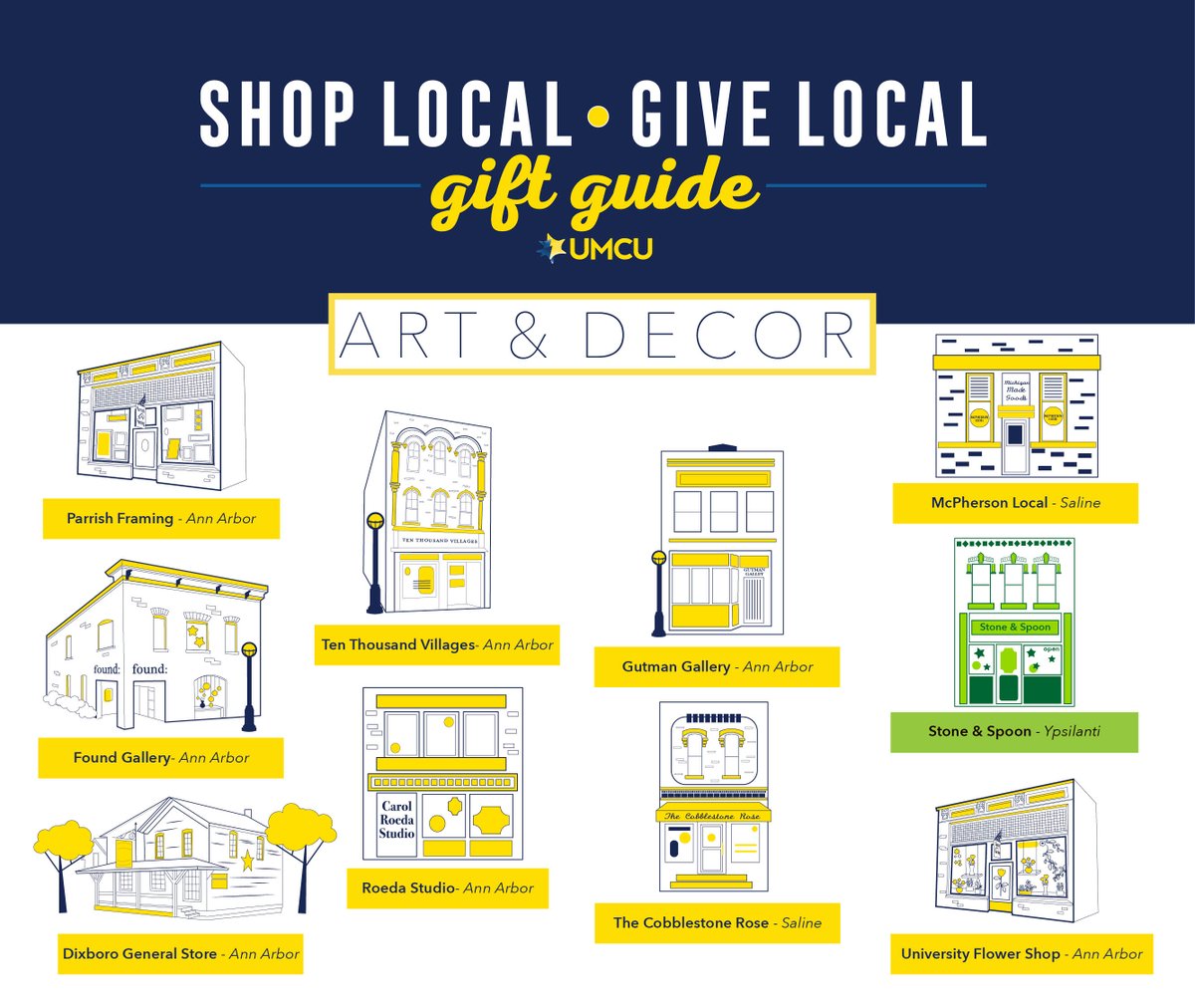 UMCreditUnion's tweet photo. Looking for a great gift for someone who has an eye for art or interior design? These #ShopLocalGiveLocal businesses have everything you need to find the perfect curated piece for their décor collection. 🖼️🪴 #UMCUGiftGuide https://t.co/OQOuVCnUC0