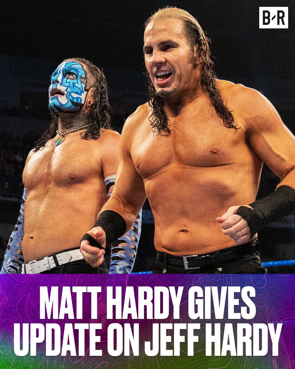 BRWrestling's tweet photo. Matt Hardy said on his Twitch stream Jeff Hardy is "happy and healthy" and "the best version of himself" following his WWE release 🙏 https://t.co/QClOzl279k