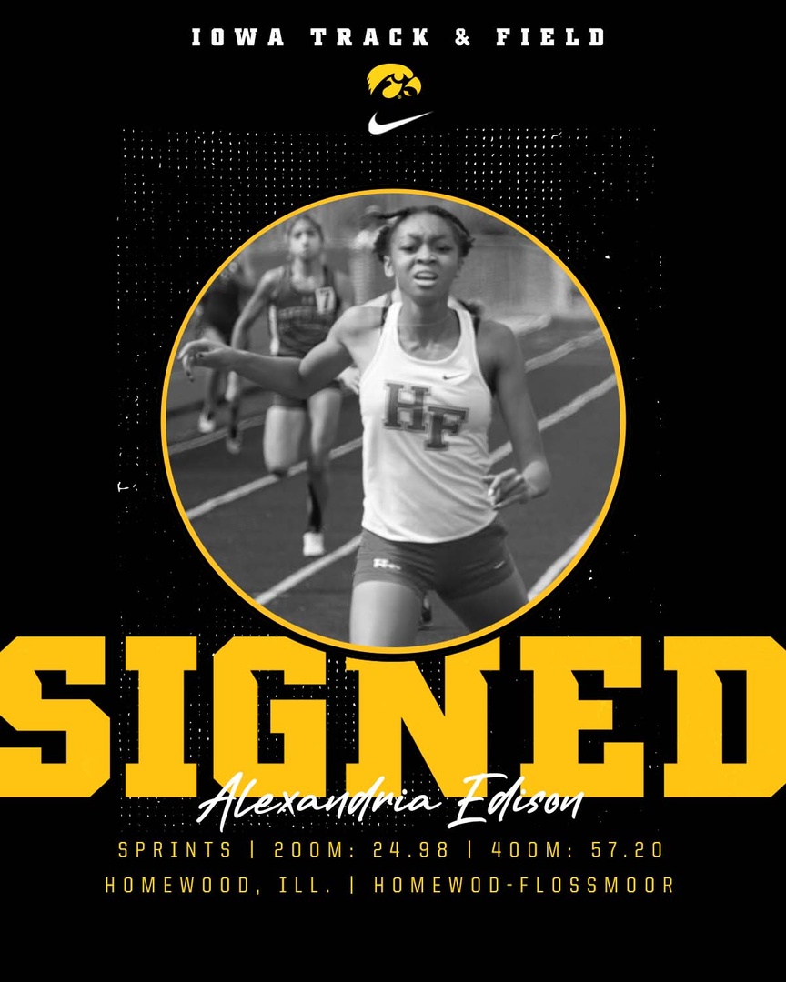 IowaXC_TF's tweet photo. Adding more talent to the women's sprint group! ⚡

Excited to have you as a Hawkeye, @arunner4life!

#Hawkeyes | #FightForIowa https://t.co/l6wrDpBA6q