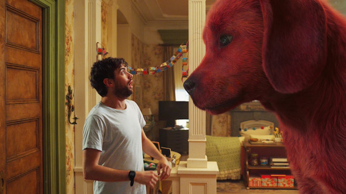 Gibboanxious's tweet photo. Clifford the Big Red Dog ★★
It'll come as no surprise that #WaltBecker's (director of Old Dogs & Wild Hogs) new film is dog💩. What is a surprise, is that Hollywood is taking so long to realise @jackwhitehall isn't a moviestar. Kids might like this but adults will find it woof. https://t.co/M1ILEabfeq