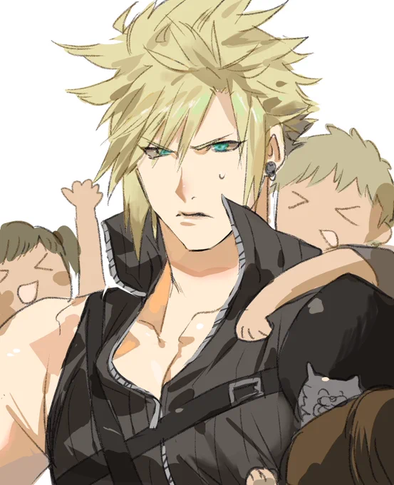 子供に群がられるクラウド
#FF7 #CloudStrife 