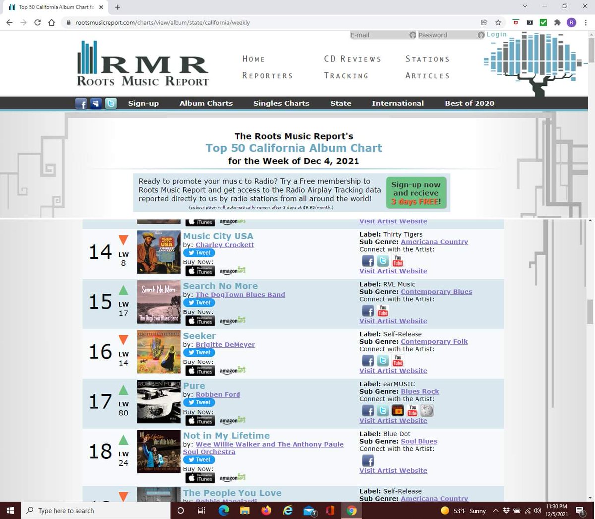 Thanks to all for playing our new CD Search No More.