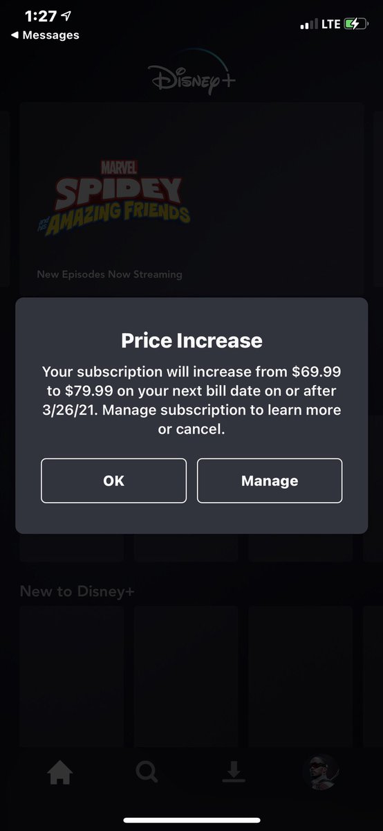 realDariusAllen's tweet photo. @disneyplus I have a complaint. 😂 79.99/12 = 6.66 Why couldn’t you just grandfather the faithful in? Charge new users the new price not us! Instead your charging us Mark of the beast satan prices. Im canceling! #DisneyPlus https://t.co/TVc960k58n