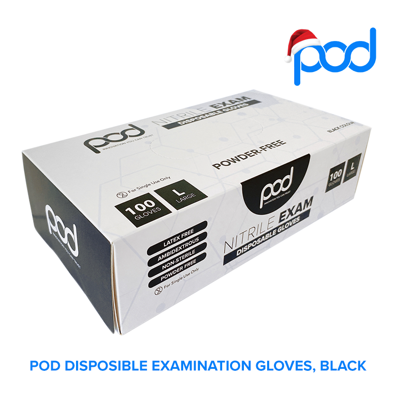 LtdPods's tweet photo. INTRODUCING ✨ POD BLACK Nitrile Examination Gloves
These stretchable exam gloves are soft and flexible. They recover their shape quickly and mold to your hands for a protective fit. No latex, no powder.

For more information, contact Luis Cooper at luis@podshealth.com
#POD https://t.co/G7x0vs19Iy