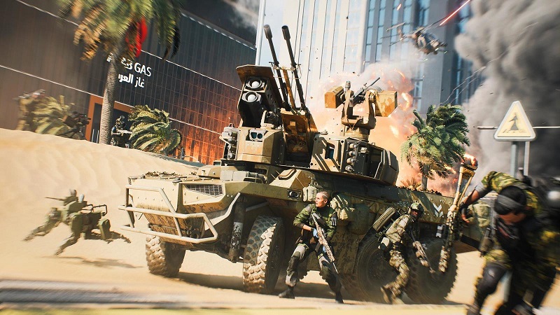 PSUdotcom's tweet photo. Battlefield 2042 On PS5 Gets A 64-Player Mode For A Limited Time https://t.co/0TlhPNOyyo #Battlefield2042 #EA #DICE #RippleEffectStudios #PS5 #PS4 #PlayStation #Sony #News https://t.co/szGQ1Z9DVP