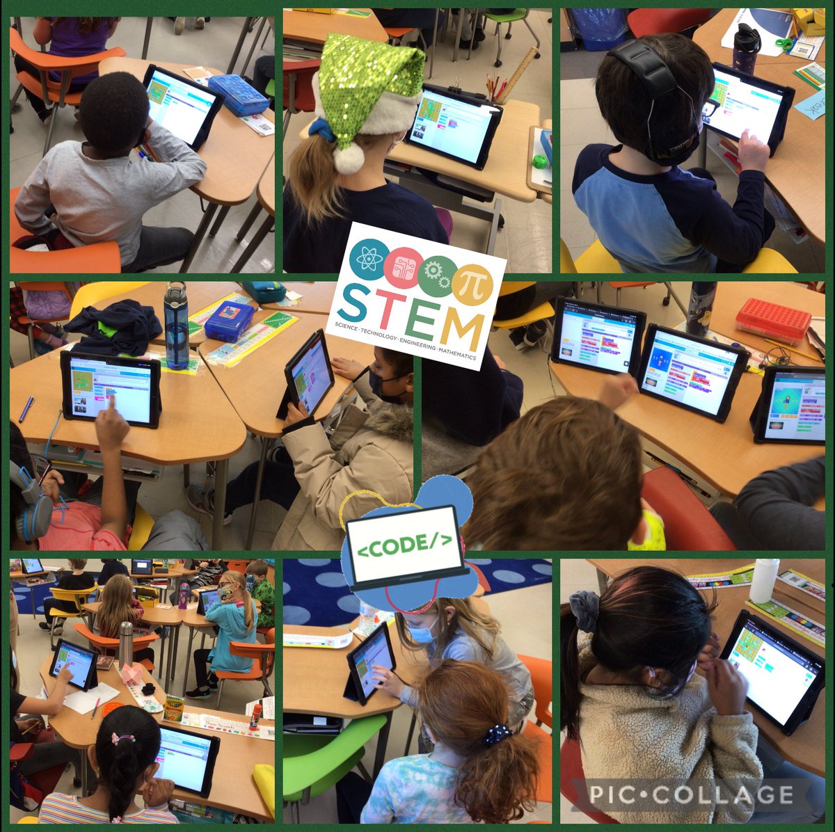 For the past week, students at @GulphPBIS have been participating in the #HourOfCode! They first learned about it in @GulphSTEM and then practiced their skills together with their classmates. #STEM #EveryoneCanCode @kodable @codeorg #csedweek2021 @UpperMerionSD