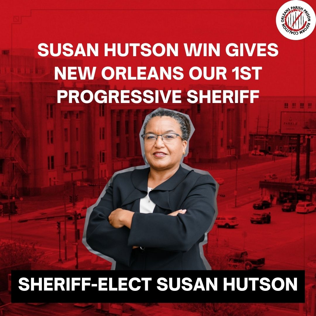 ⚜️ New Orleans made history last Saturday by electing Susan Hutson--its first progressive and first woman sheriff!