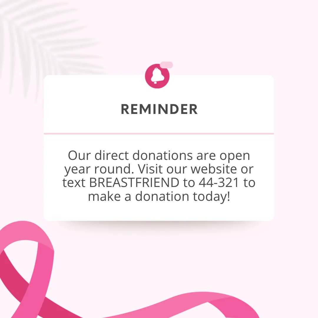 ACauseforEnt's tweet photo. This holiday season consider making a donation in honor of someone in your life who is dealing with a breast cancer diagnosis! You can make a donation directly through our website (linked below) or by texting the word "BREASTFRIEND" to 44-321.

https://t.co/HAkG3WlH9K https://t.co/M1YnHfYEIo