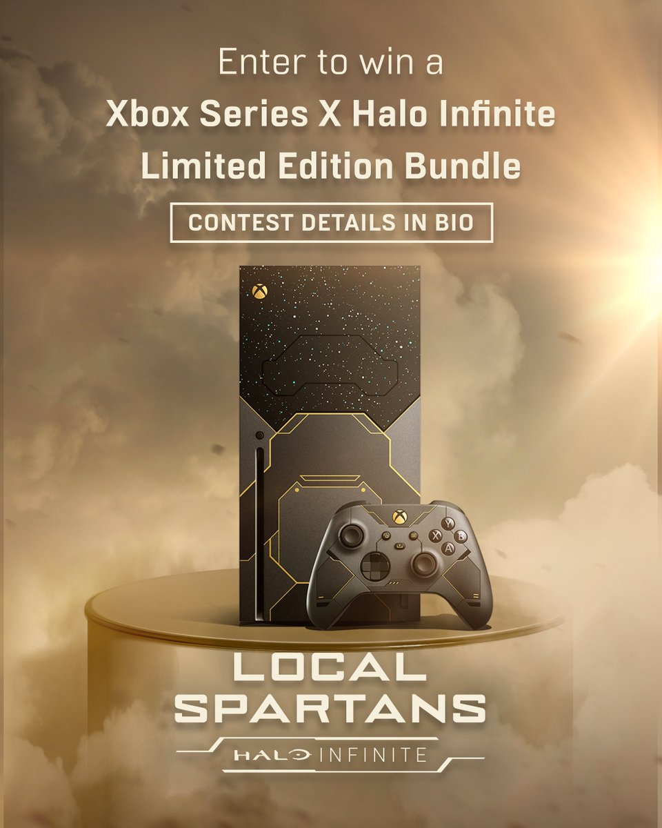 🚨 CONTEST 🚨 RT + Follow for a chance to win an Xbox Series X Halo Infinite Limited Edition Bundle. Full #sweepstakes rules: bit.ly/3EXWI8T The #LocalSpartans series highlights everyday heroes. We want to hear stories of Local Spartans in your life. Let us know!