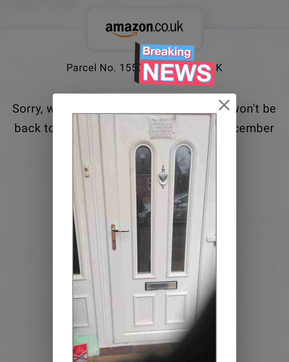 AlexHolt2's tweet photo. @amazon could you please inform the self confessed evil geniuses behind your delivery avoidance service that it’s not the best idea to include the note saying I work half a mile up the road, please ring if you need a signature in the “we cant deliver this pic?” Thanks. https://t.co/sKi6uRCyyl