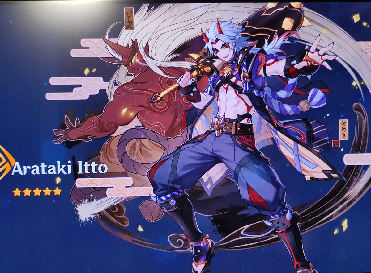 AHHHHHHHHHHHHHH I'M FUCKING SCREAMING OF HAPINESS  #GenshinImpact #genshintwt #Itto #Arataki #aratakiitto