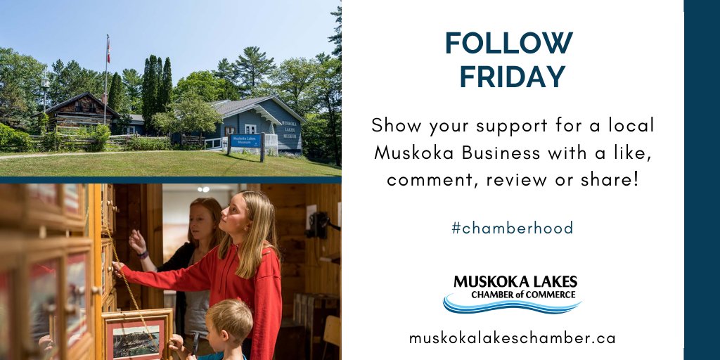 The <a href="/mlmuseum/">Muskoka Lakes Museum</a> may be closed for the winter, but you can still get a taste of our region’s history by visiting their website anytime. If you are looking for a great holiday present, a 2022 Museum Membership is the perfect gift. Learn more: mlmuseum.com

#FollowFriday