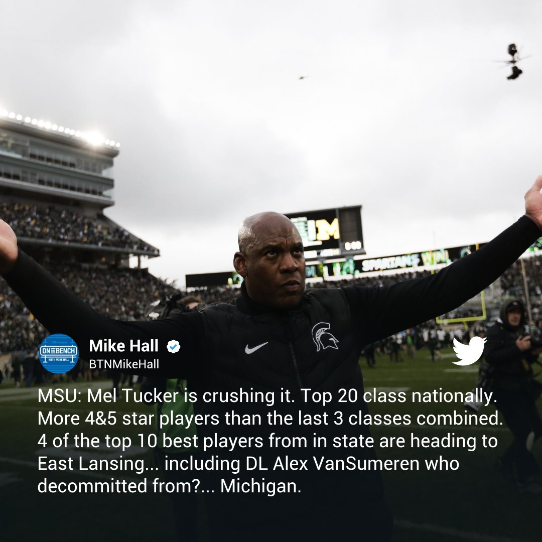 MichiganStOnBTN's tweet photo. #TuckComin https://t.co/zdGL8urkHK