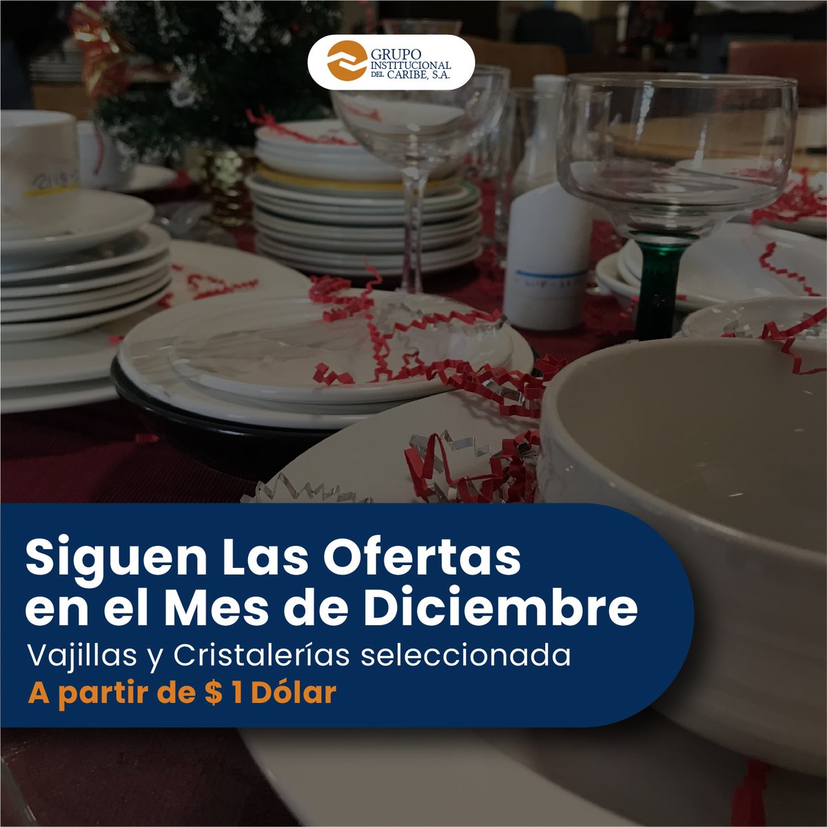 Siguen las ofertas en el mes de Diciembre, vajillas y cristalería seleccionada a partir de $1 Dólar, oferta hasta agotar existencia.

#cristaleria #copasdevino #copas #vajillas #vajillasunicas #tazas #platos #cocina