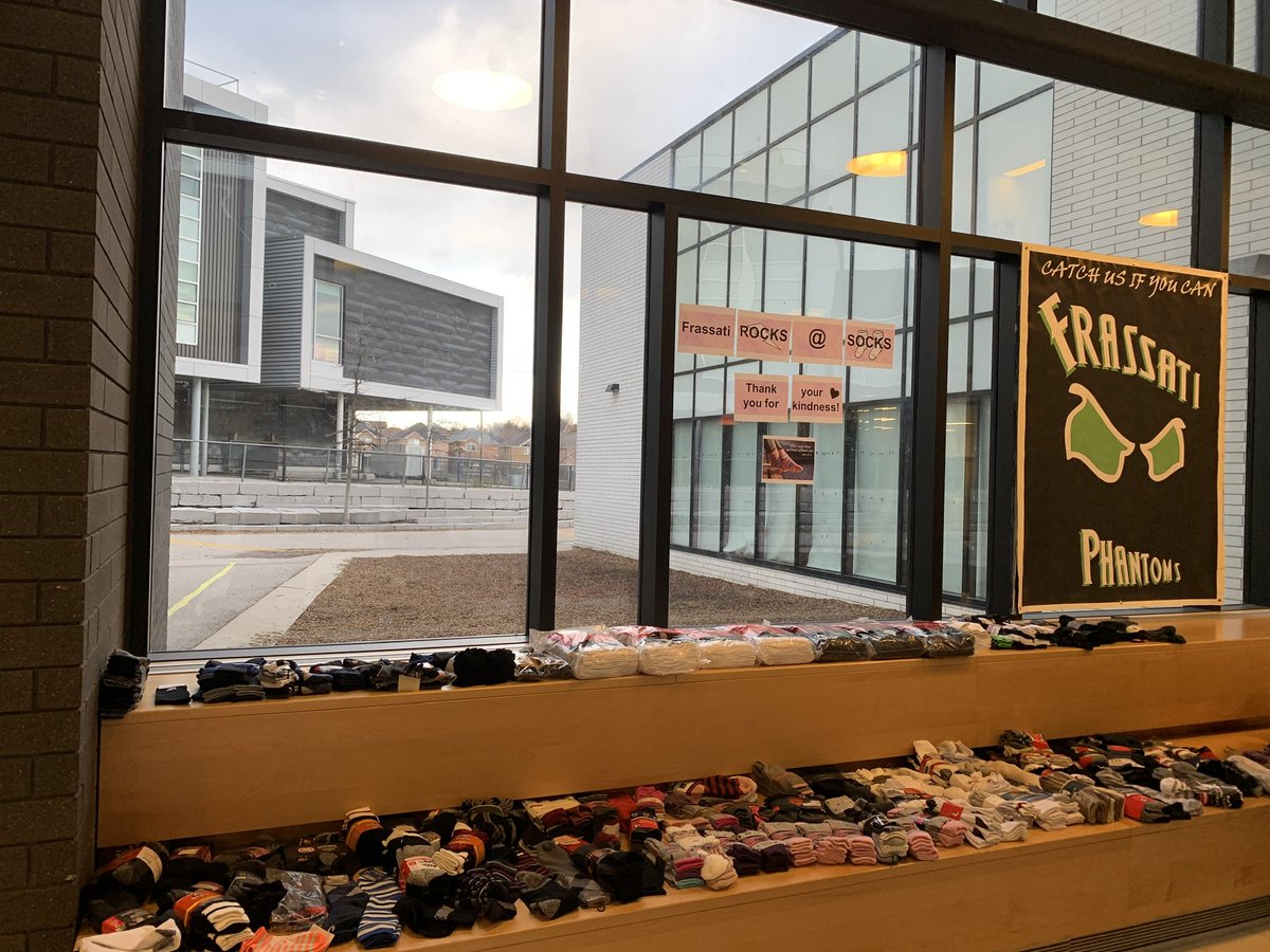 Frassati ROCKS @ SOCKS! Thanks for your kindness, mes amis! #tcdsb