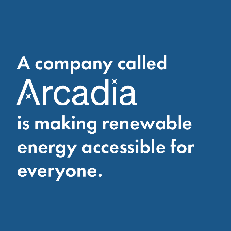 design_freq's tweet photo. MaSa portfolio company Arcadia is a digital utility that has created a way for everyone to access smarter, cleaner, more efficient energy in a super-easy way. Find out more at https://t.co/zJxpqnAWcv