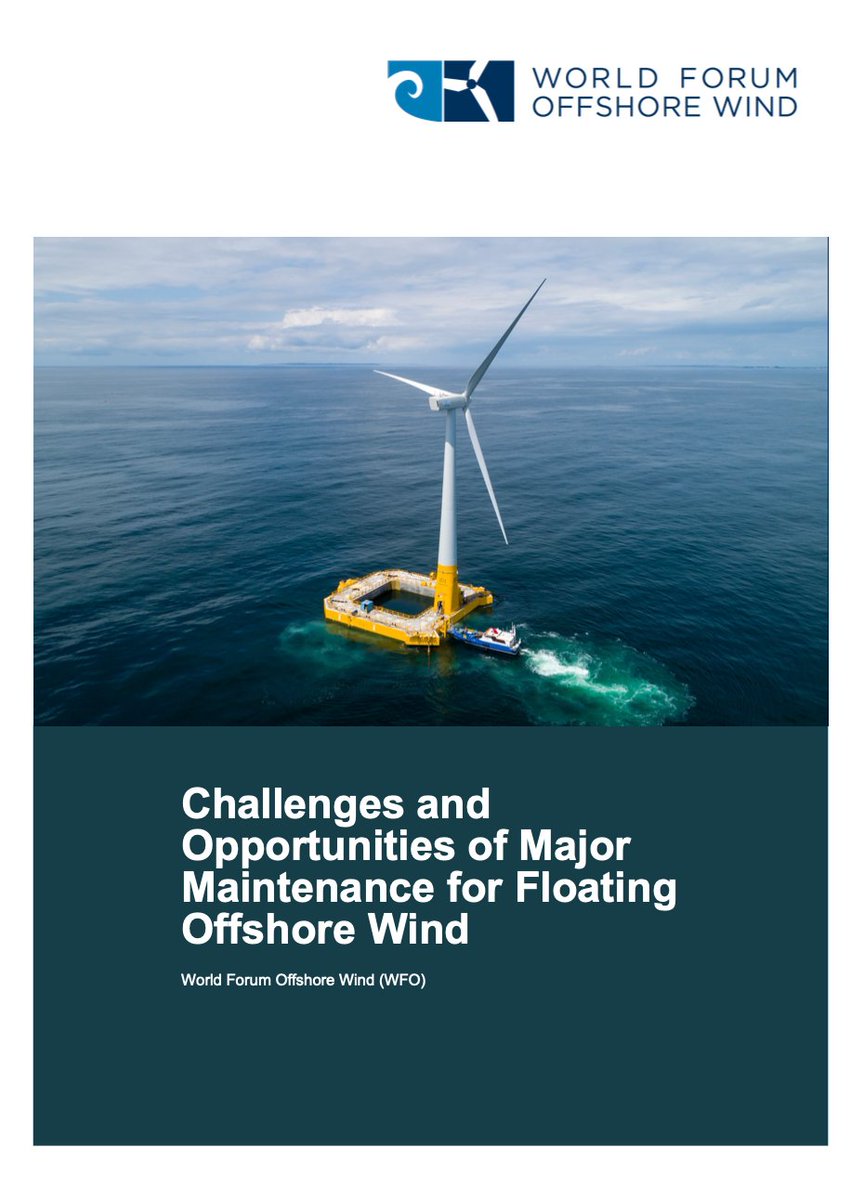 MikeRMatthews's tweet photo. JUST RELEASED: @WFO_global white paper on challenges and opportunities of O&amp;M for floating #offshorewind https://t.co/jahK1umA9k https://t.co/WIX0VR6YnM