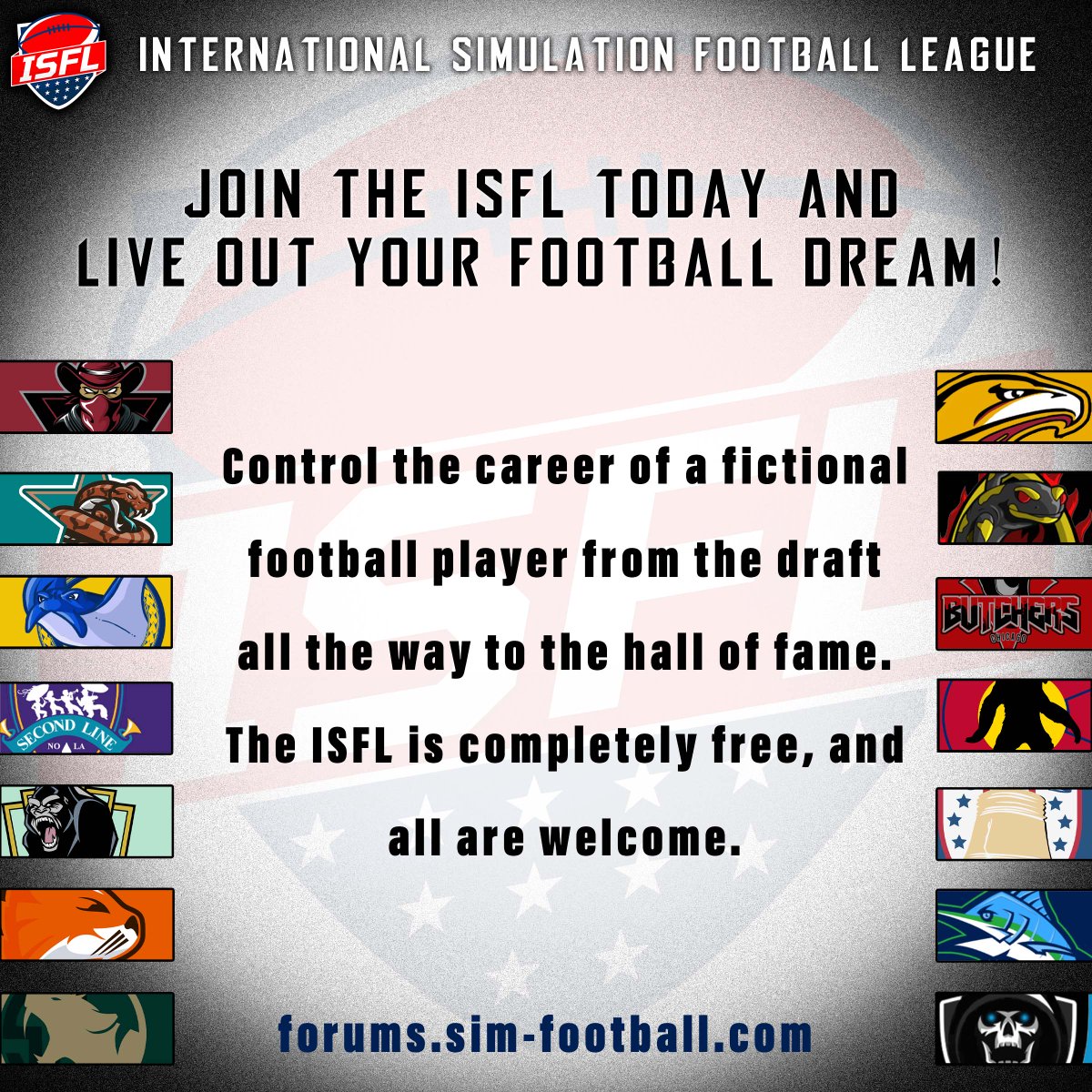 International Simulation Football League tweet media