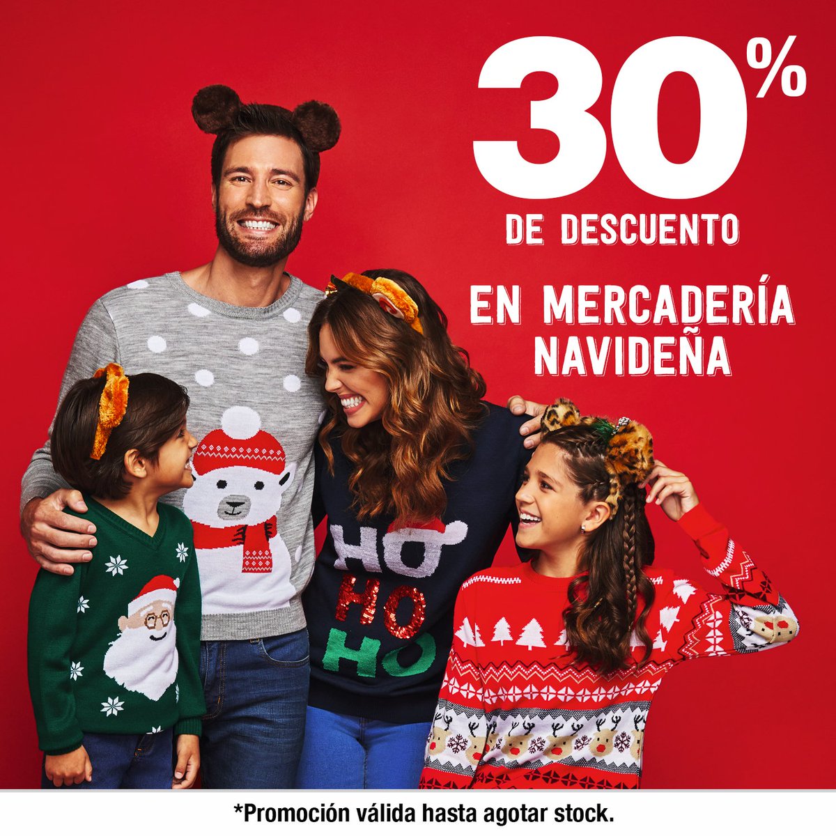 RioStoreEC's tweet photo. Disfruta del 30% de descuento en nuestra mercadería navideña 🎄❤ 

*Válido hasta agotar stock. https://t.co/WJpbn1JWuq
