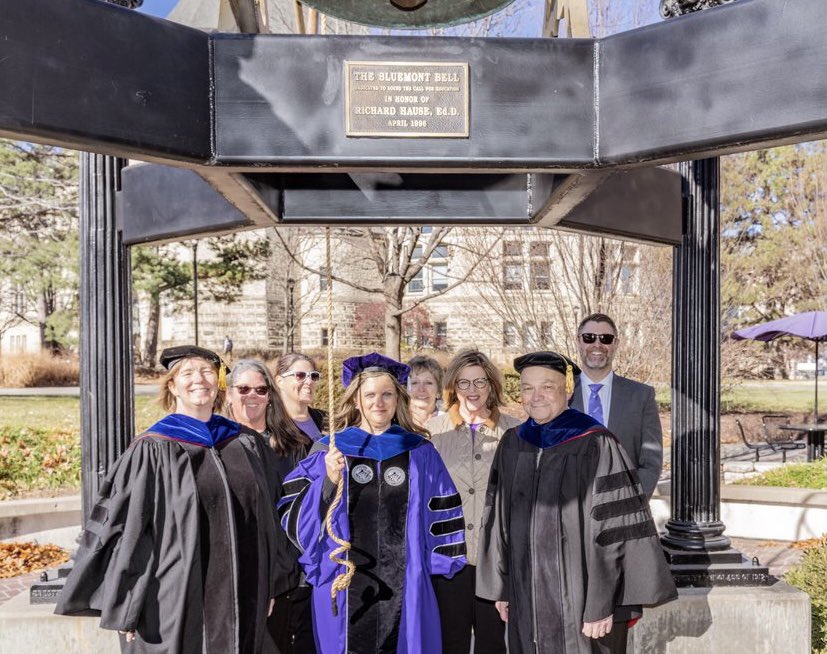 KSUCollegeofEd's tweet photo. What a weekend! We were so excited to see so many of you at Bluemont Bell following graduation! We hope that ringing the bell was a great way to end your time here in the College of Education &amp; begin your future! Congratulations to all! Here are two highlights from Saturday. https://t.co/OfevDheGzL