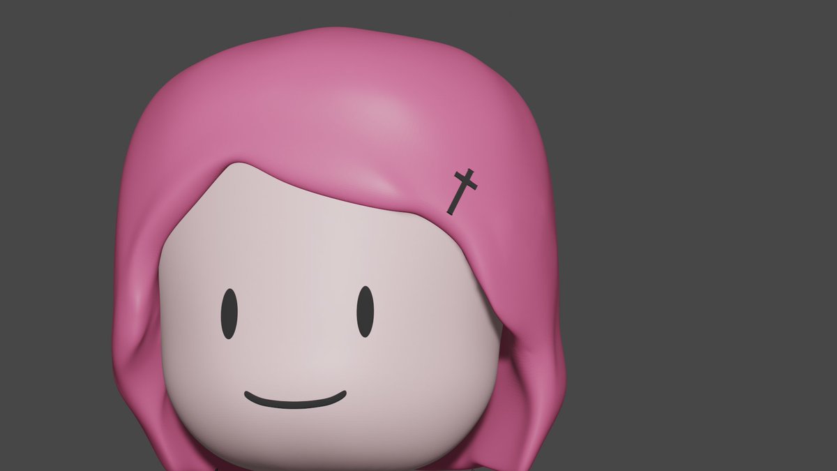 blender_jay's tweet photo. Updated @koumorinahi 's chibi, to have a face and added the cross hairpin (yeah i know the revamp is coming lol, i'll probably make a chibi of that too when its revealed) https://t.co/t8KdY7qnI6