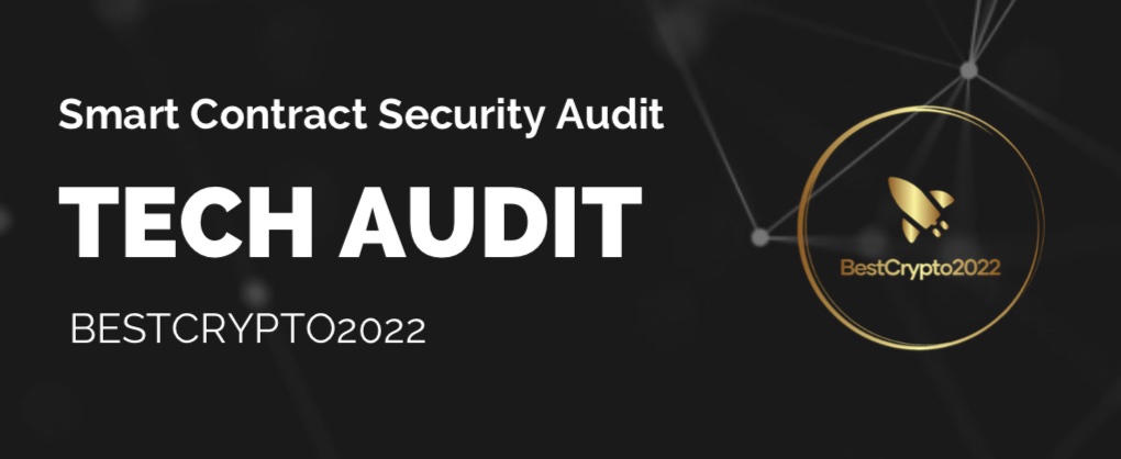 TechAudit1's tweet photo. Tech Audit performed a complete Smart Contract audit of 
@BestCrypto2022

The report is issued and you can find it on our channel
https://t.co/8OSaNFwgjj

#TECHAUDIT https://t.co/XhLFND7BAE