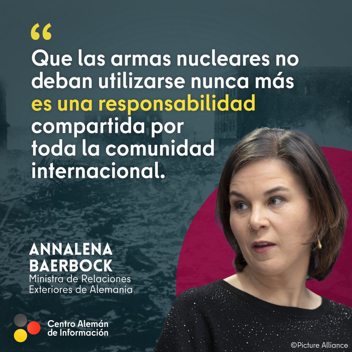 Hoy, las ME @ABaerbock🇩🇪 y <a href="/AnnLinde/">Ann Linde</a>🇸🇪 fueron coanfitrionas de la 5ª Reunión de la #IniciativaDeEstocolmo para Desarme Nuclear.

 🇩🇪está dispuesta a asumir un papel de liderazgo para promover iniciativas internacionales de desarme. Nuestro objetivo: un🗺️libre de armas nucleares.
